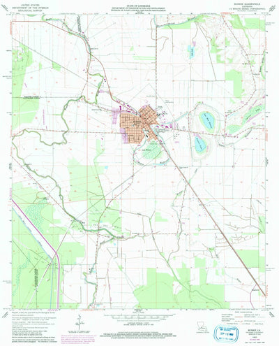 United States Geological Survey Bunkie, LA (1965, 24000-Scale) digital map