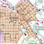 United States Geological Survey Bunkie, LA (1965, 24000-Scale) digital map