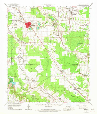 United States Geological Survey Bunkie, LA (1966, 62500-Scale) digital map