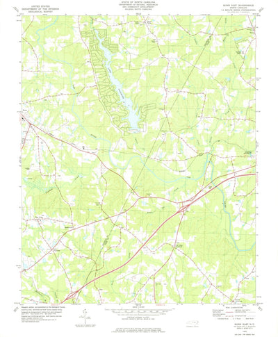 United States Geological Survey Bunn East, NC (1978, 24000-Scale) digital map