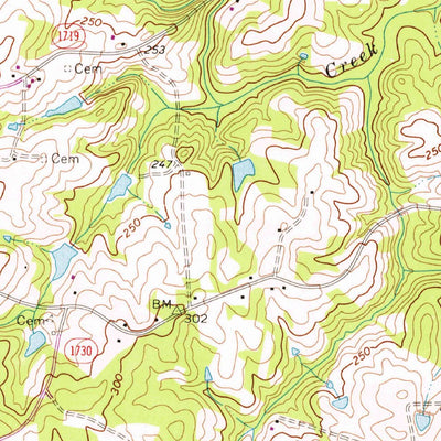 United States Geological Survey Bunn West, NC (1968, 24000-Scale) digital map
