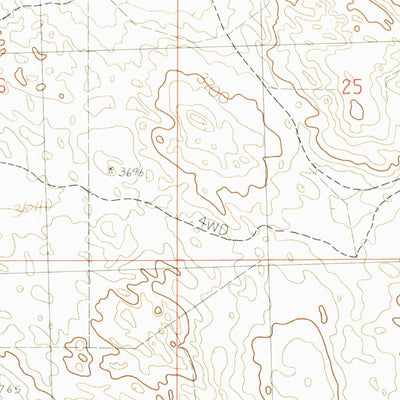 United States Geological Survey Bunner Lake, NE (1985, 24000-Scale) digital map