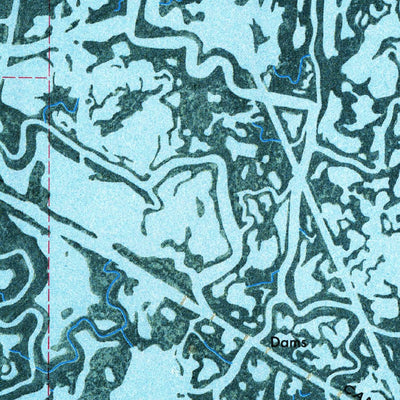 United States Geological Survey Buras, LA (1973, 24000-Scale) digital map