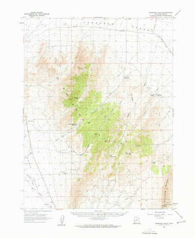 United States Geological Survey Burbank Hills, UT (1960, 62500-Scale) digital map