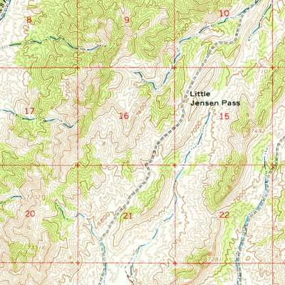 United States Geological Survey Burbank Hills, UT (1960, 62500-Scale) digital map
