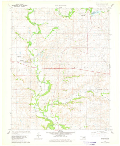 United States Geological Survey Burbank, OK (1978, 24000-Scale) digital map