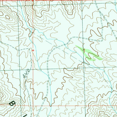 United States Geological Survey Burbank Pass, UT (1991, 24000-Scale) digital map