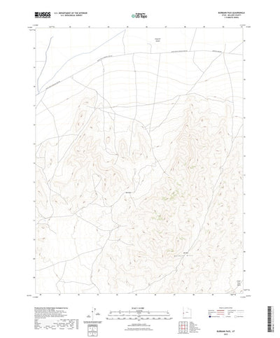 United States Geological Survey Burbank Pass, UT (2023, 24000-Scale) digital map
