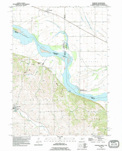 United States Geological Survey Burbank, SD-NE (1994, 24000-Scale) digital map