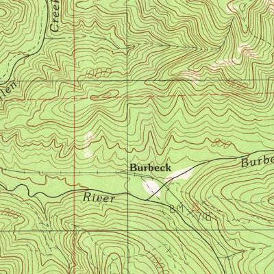 United States Geological Survey Burbeck, CA (1991, 24000-Scale) digital map