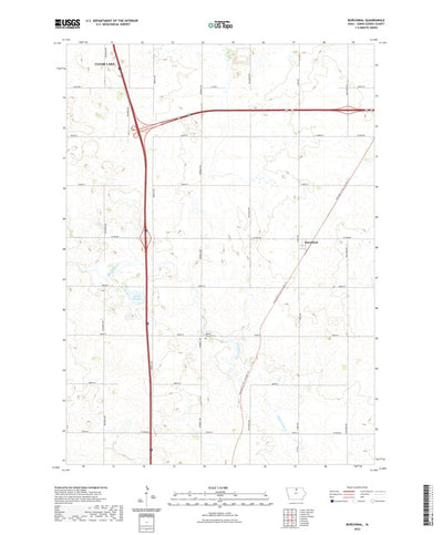 United States Geological Survey Burchinal, IA (2022, 24000-Scale) digital map