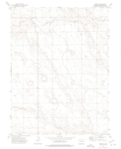 United States Geological Survey Burdett, CO (1972, 24000-Scale) digital map