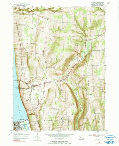 United States Geological Survey Burdett, NY (1950, 24000-Scale) digital map