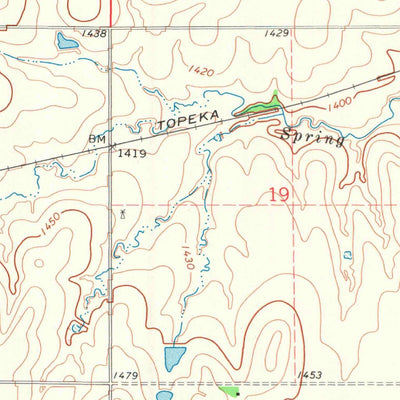 United States Geological Survey Burdick, KS (1972, 24000-Scale) digital map