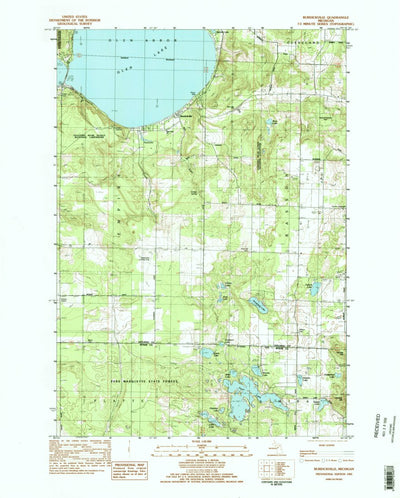 United States Geological Survey Burdickville, MI (1983, 24000-Scale) digital map