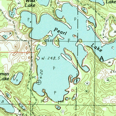 United States Geological Survey Burdickville, MI (1983, 24000-Scale) digital map