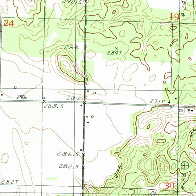 United States Geological Survey Burdickville, MI (1983, 25000-Scale) digital map