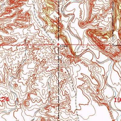 United States Geological Survey Burdock, SD (1950, 24000-Scale) digital map