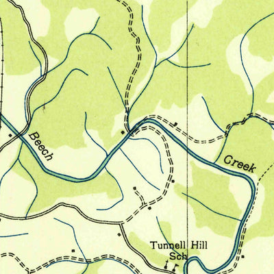 United States Geological Survey Burem, TN (1935, 24000-Scale) digital map