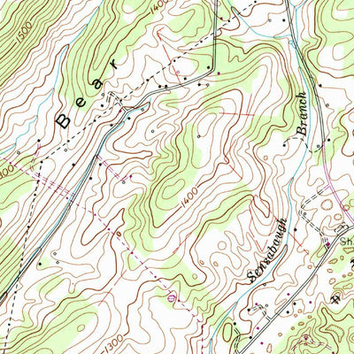 United States Geological Survey Burem, TN (1961, 24000-Scale) digital map