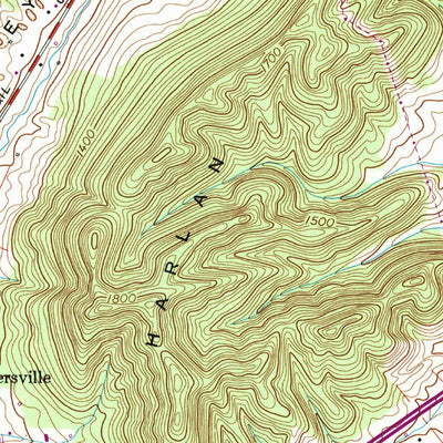 United States Geological Survey Burem, TN (1961, 24000-Scale) digital map
