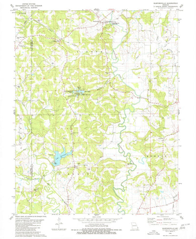 United States Geological Survey Burfordville, MO (1980, 24000-Scale) digital map