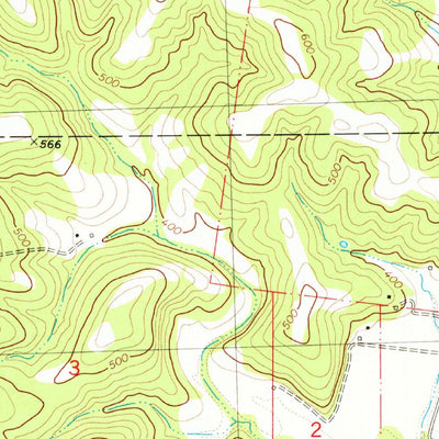 United States Geological Survey Burfordville, MO (1980, 24000-Scale) digital map