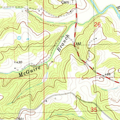 United States Geological Survey Burfordville, MO (1980, 24000-Scale) digital map
