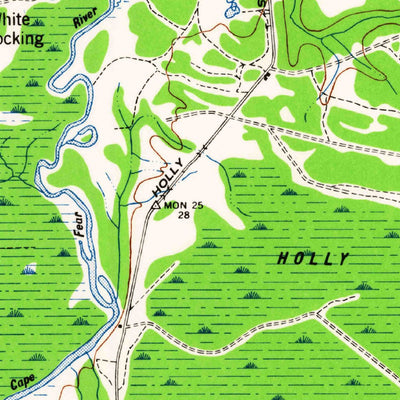 United States Geological Survey Burgaw, NC (1942, 62500-Scale) digital map