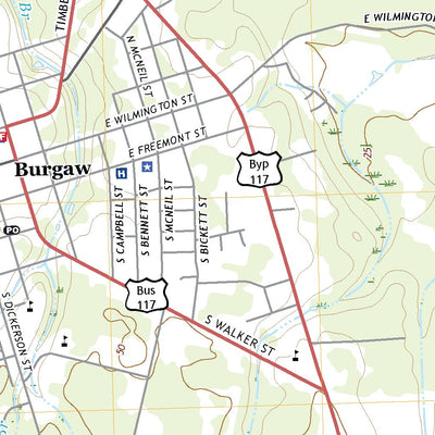United States Geological Survey Burgaw, NC (2019, 24000-Scale) digital map