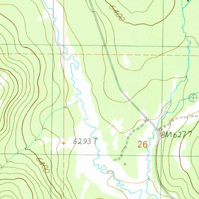 United States Geological Survey Burgdorf, ID (1989, 24000-Scale) digital map