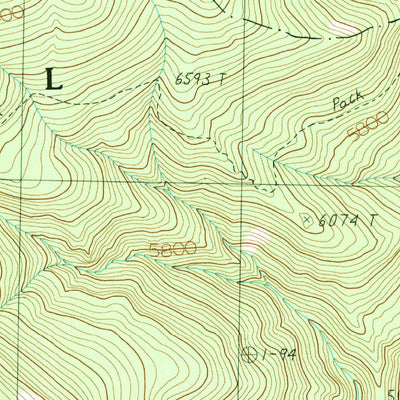 United States Geological Survey Burgdorf Summit, ID (1989, 24000-Scale) digital map