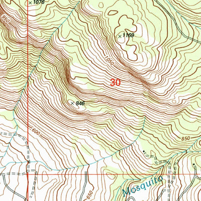 United States Geological Survey Burge Mountain, WA (2001, 24000-Scale) digital map