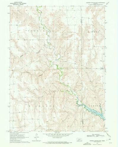 United States Geological Survey Burger Canyon East, NE (1970, 24000-Scale) digital map