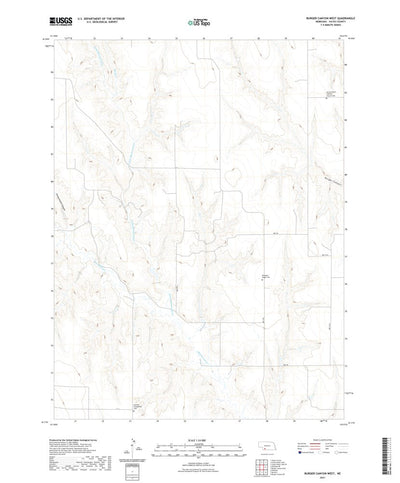 United States Geological Survey Burger Canyon West, NE (2021, 24000-Scale) digital map
