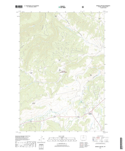 United States Geological Survey Burgess Junction, WY (2017, 24000-Scale) digital map