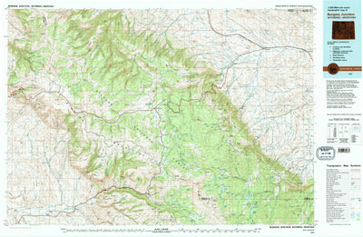 United States Geological Survey Burgess Junction, WY-MT (1970, 100000-Scale) digital map