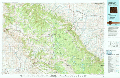 United States Geological Survey Burgess Junction, WY-MT (1979, 100000-Scale) digital map
