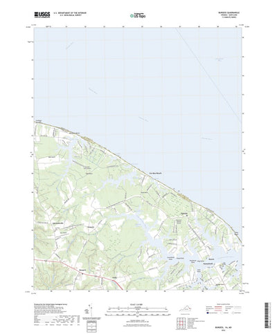 United States Geological Survey Burgess, VA (2022, 24000-Scale) digital map