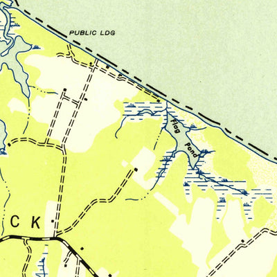 United States Geological Survey Burgess, VA-MD (1953, 24000-Scale) digital map