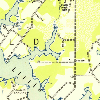 United States Geological Survey Burgess, VA-MD (1953, 24000-Scale) digital map