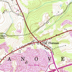 United States Geological Survey Burgettstown, PA (1954, 24000-Scale) digital map
