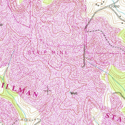 United States Geological Survey Burgettstown, PA (1954, 24000-Scale) digital map