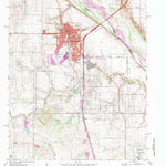 United States Geological Survey Burkburnett, TX-OK (1972, 24000-Scale) digital map