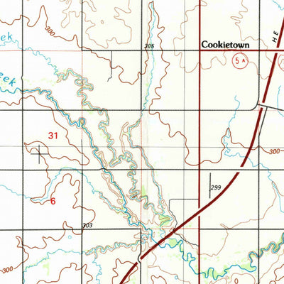 United States Geological Survey Burkburnett, TX-OK (1985, 100000-Scale) digital map