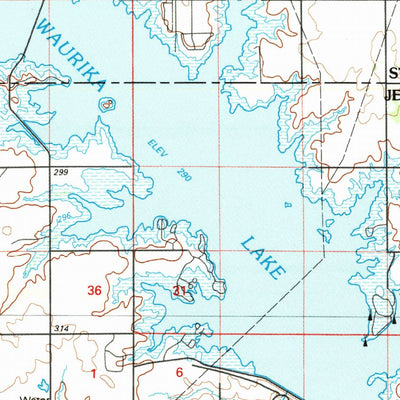 United States Geological Survey Burkburnett, TX-OK (1985, 100000-Scale) digital map