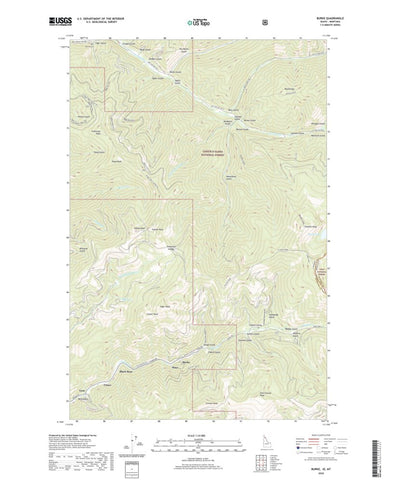 United States Geological Survey Burke, ID (2020, 24000-Scale) digital map