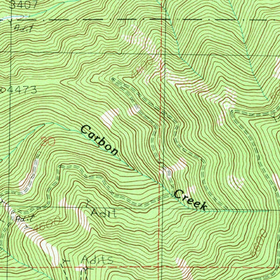 United States Geological Survey Burke, ID-MT (1985, 24000-Scale) digital map