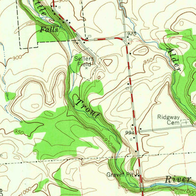 United States Geological Survey Burke, NY (1964, 24000-Scale) digital map
