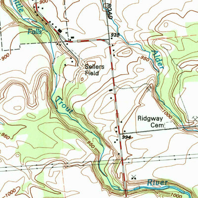 United States Geological Survey Burke, NY (1993, 24000-Scale) digital map